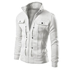 Men's Full Zip Jacket with Stand Collar