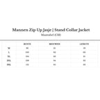 Men's Full Zip Jacket with Stand Collar