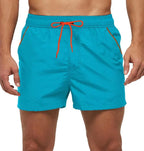 Men Swimwear Shorts Male Swimming Trunks with Adjustable Elastic Cord