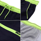 Men Swimwear Shorts Male Swimming Trunks with Adjustable Elastic Cord