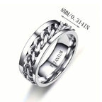 Men's 8mm Titanium Steel Ring