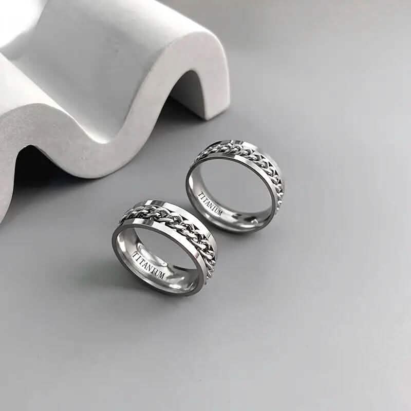 Men's 8mm Titanium Steel Ring