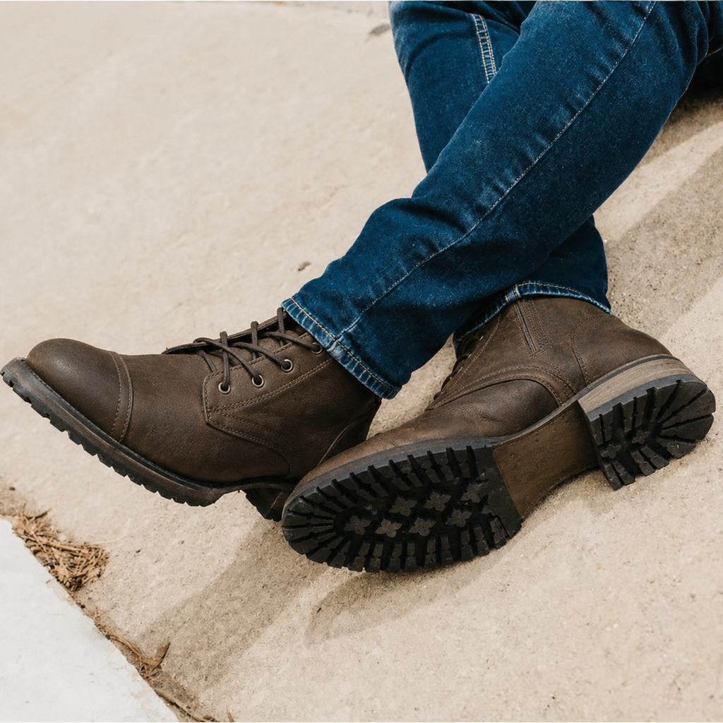Men's Classic Lace-Up Boots for Everyday Wear