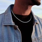 Men's Elegant Diamond Cubic Zirconia Necklace Chain