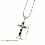 Men's Fashion Cross Dominance Guardian Multi Layer Necklace