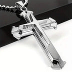 Men's Fashion Cross Dominance Guardian Multi Layer Necklace