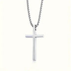 Men's Fashion Stainless Steel Cross Pendant Necklace