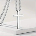 Men's Fashion Stainless Steel Cross Pendant Necklace