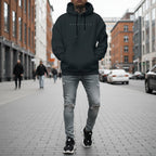 Mens Oversized Hoodie Long Sleeves Sweatshirt | Casual