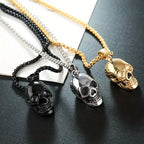 Men's Titanium Steel Skull Necklace