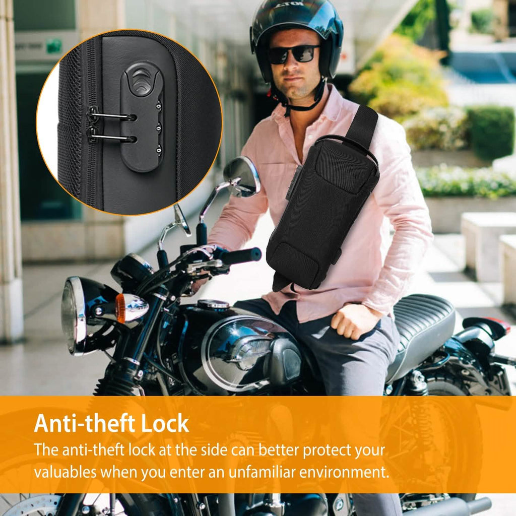 Men's Waterproof Anti-Theft Sling Backpack