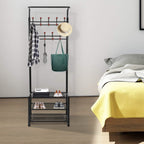 Metal Entryway Coat Shoe Rack