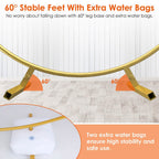 Metal Round Arch Reusable Backdrop Stand with Balloon Tools