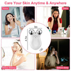 Micro-Current Face Massager Rechargeable Roller with 5 Gears