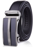 Microfiber Leather Ratchet Belt – No Holes, Custom Fit, 1.3" Strap