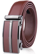 Microfiber Leather Ratchet Belt – No Holes, Custom Fit, 1.3" Strap