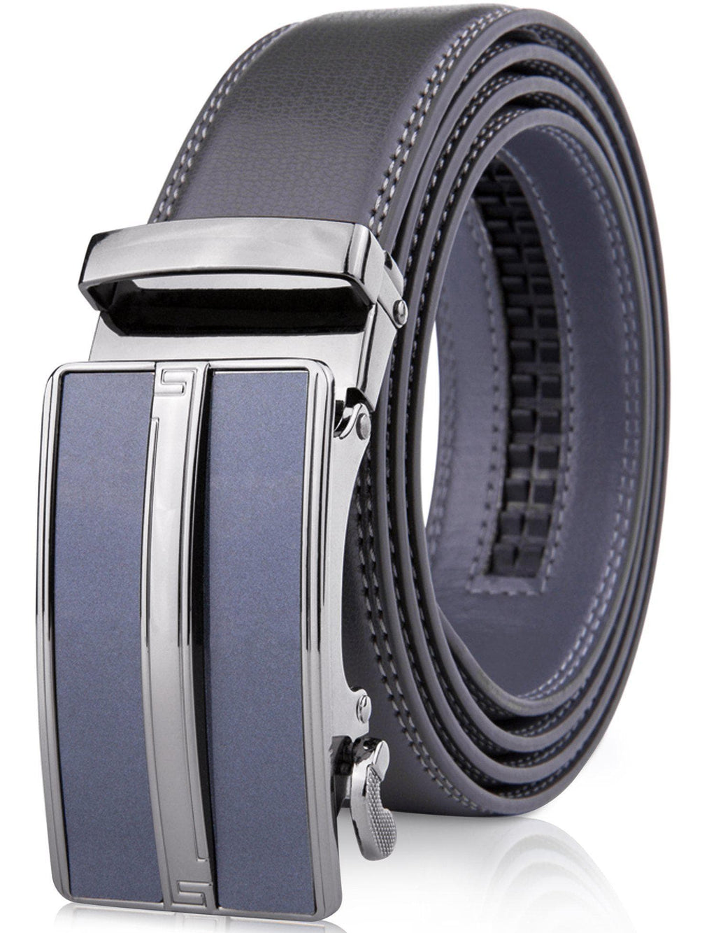 Microfiber Leather Ratchet Belt – No Holes, Custom Fit, 1.3" Strap