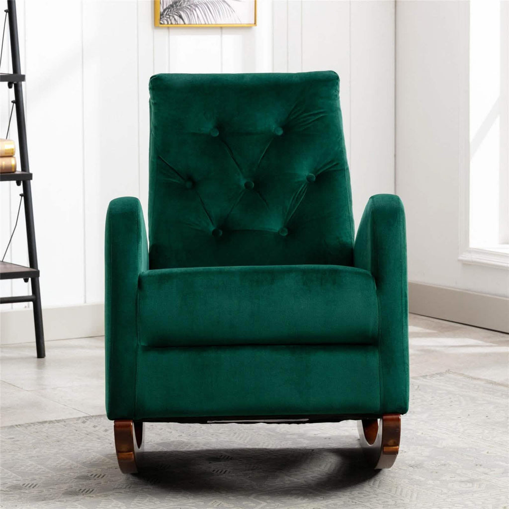Mid-Century Modern Nursery Rocking Chair Armchair