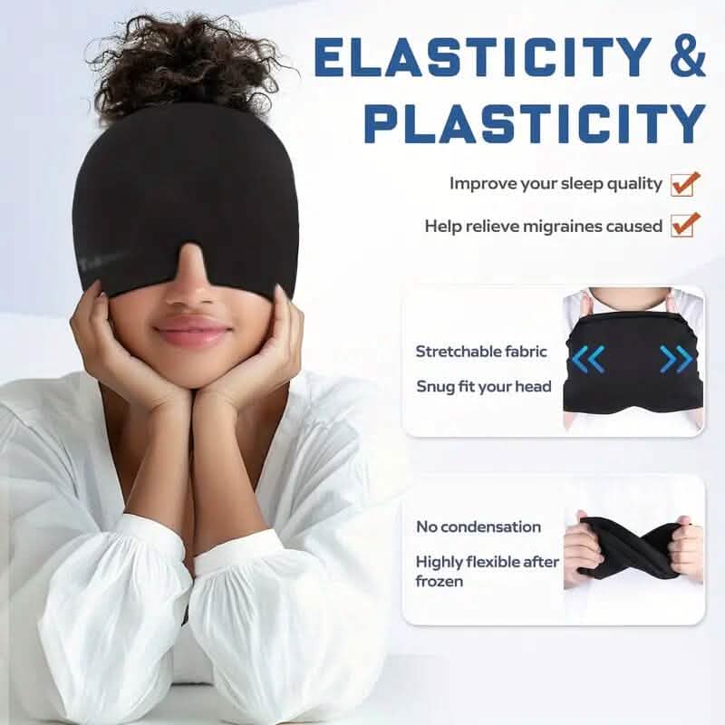 Migraine Relief Double Layer Gel Ice Head Wrap