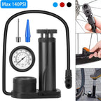 Mini Bike Foot Pump Portable Bicycle Tire Inflator