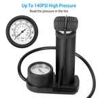 Mini Bike Foot Pump Portable Bicycle Tire Inflator