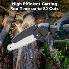 Mini Handheld Chain Saw - Band Saw with Premium Splash Protection, Safety Lock