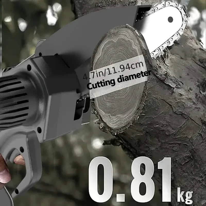 Mini Handheld Chain Saw - Band Saw with Premium Splash Protection, Safety Lock