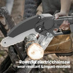 Mini Handheld Chain Saw - Band Saw with Premium Splash Protection, Safety Lock