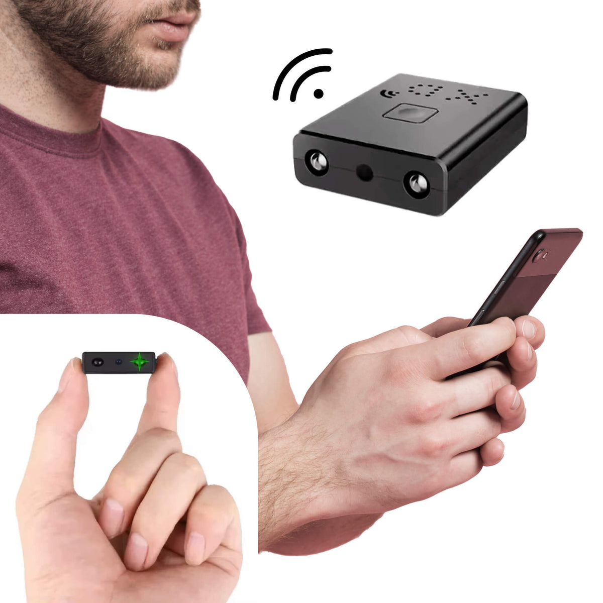 Mini HD Spy Camera with Built In Audio 1080P Night Vision