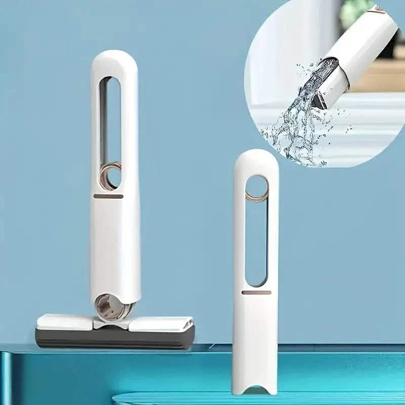 Mini Mop Sponge Mop Folding Home Cleaning Mops with Self-Squeezing