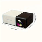 Mini Portable High-Definition Movie Projector Bright 3000+ Lumen HD LED Light Source With USB