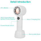 Mini Portable USB Rechargeable Handheld Cooling Fan