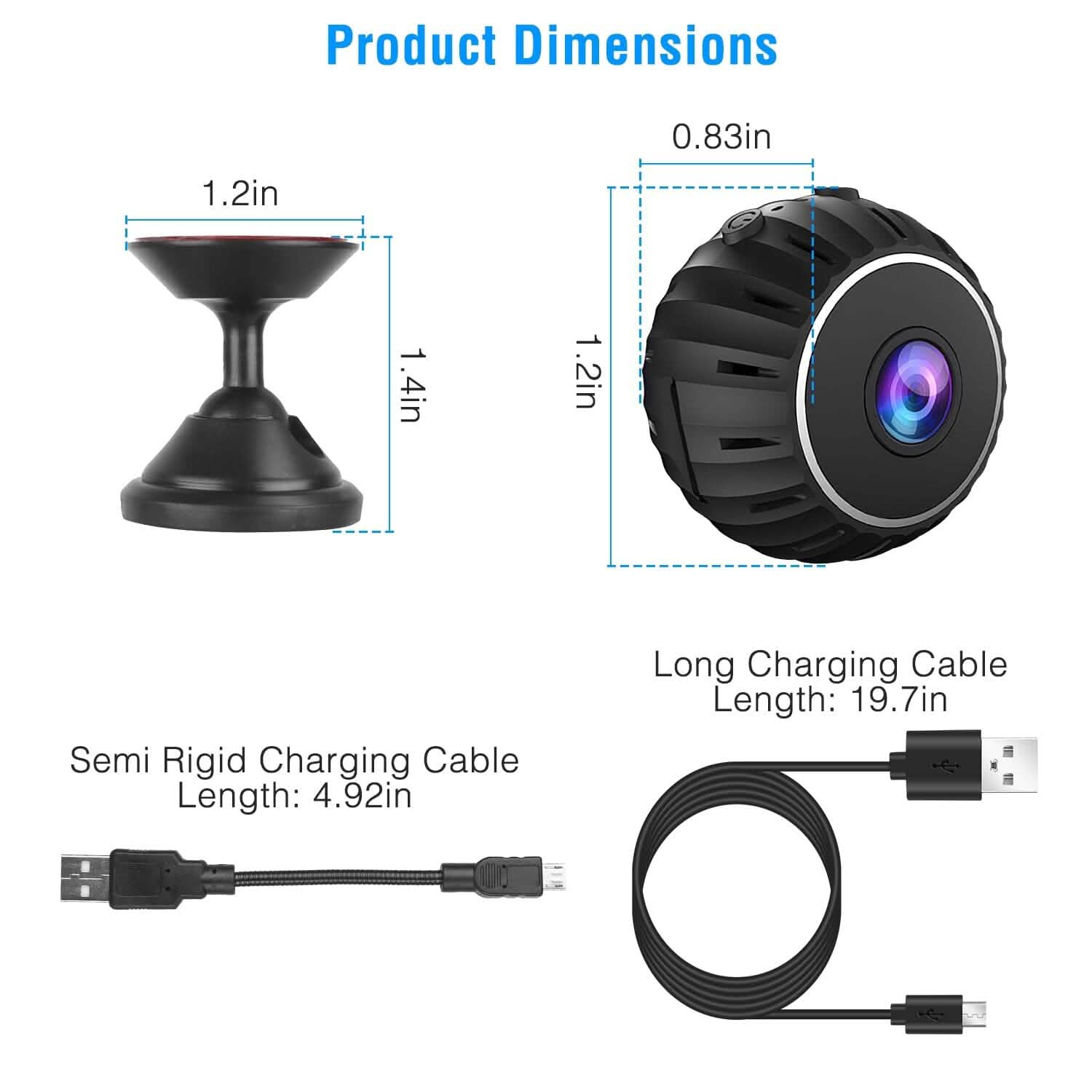 Mini Wireless Camera Wifi IR Night Vision HD 1080P Home Security