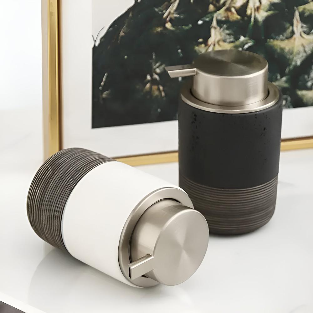 Ceramic Soap Dispenser with Matte Finish
