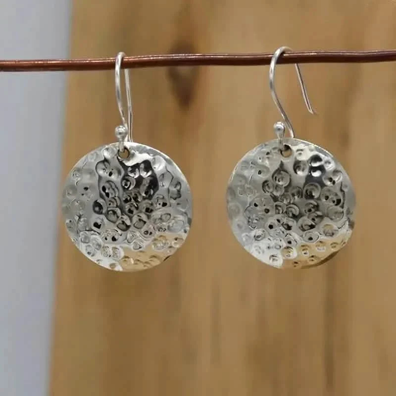 Minimalist Concave and Convex Small Round Earrings