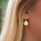 Minimalist Concave and Convex Small Round Earrings
