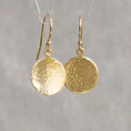 Minimalist Concave and Convex Small Round Earrings