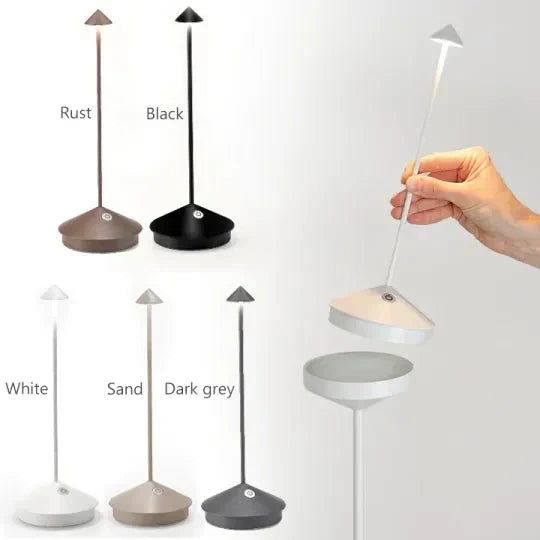 Minimalist LED Table Lamp - Waterproof & Dimmable Cordless Lighting