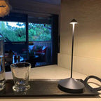 Minimalist LED Table Lamp - Waterproof & Dimmable Cordless Lighting
