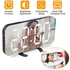 Mirror LED Electronic Alarm Clock