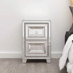 Mirrored Accent Bedside Coffee Table
