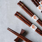 Miyabi | Golden Sakura Wooden Chopstick Set | Niki