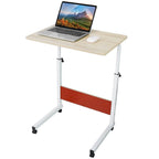 Mobile Laptop Desk Height Adjustable Rolling Wheels