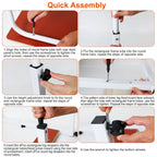 Mobile Laptop Desk Height Adjustable Rolling Wheels