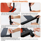 Mobile Laptop Desk Height Adjustable Rolling Wheels
