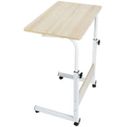 Mobile Laptop Desk Height Adjustable Rolling Wheels