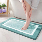Contoured Edge Bath Mat with Non-Slip Base
