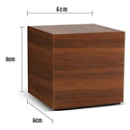 Compact LED Digital Cube Clock with Temp Display