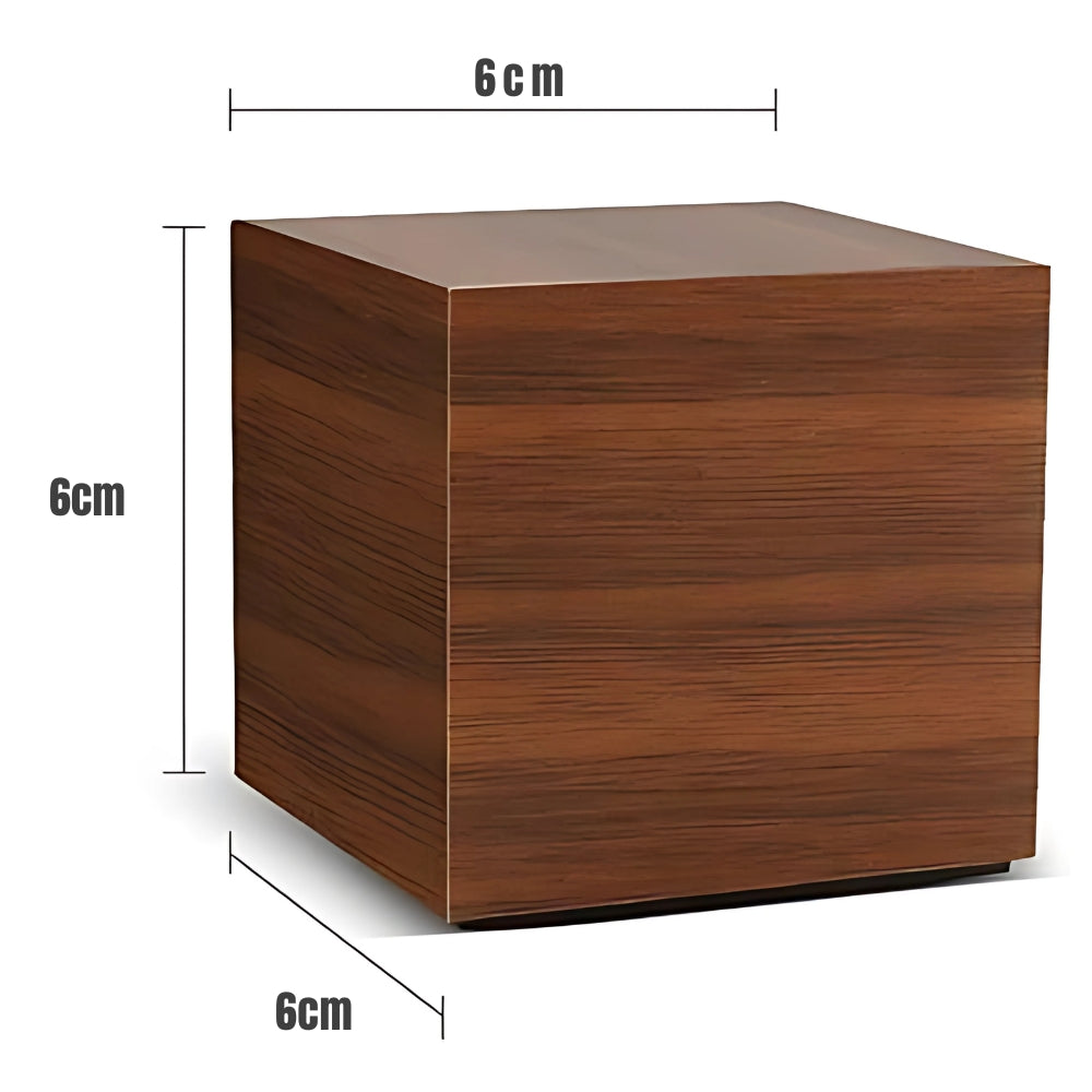 Compact LED Digital Cube Clock with Temp Display