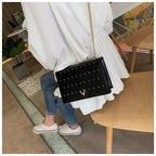 Modern Elegant Luxury Sterling Pu Leather Crossbody Bags For Women And Girls Designer Chains Shoulder Messenger Bag For Female
